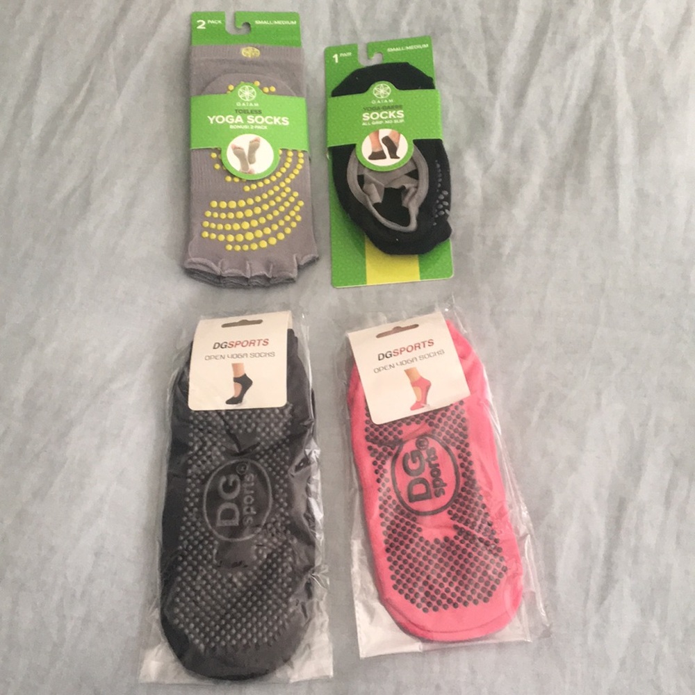 Brand new yoga/barre socks